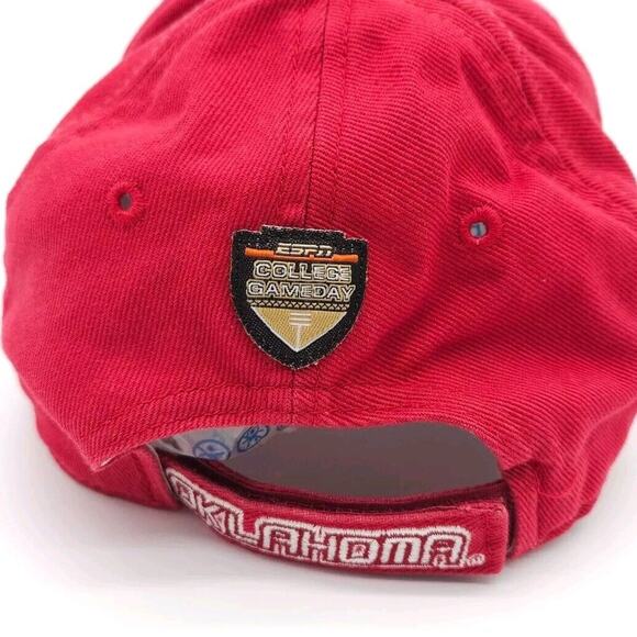 Oklahoma Sooners Strapback Hat Adjustable Cap Drew Pearson ESPN College Gameday - Picture 4 of 7